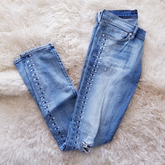 Distressed Juicy Couture Skinny Jeans - Picture 2 of 7